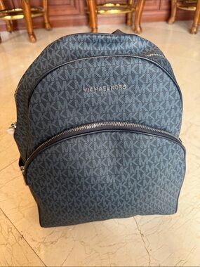 Michael Kors Dark Blue MK Logo Backpack NEVER WORN BRAND NEW
